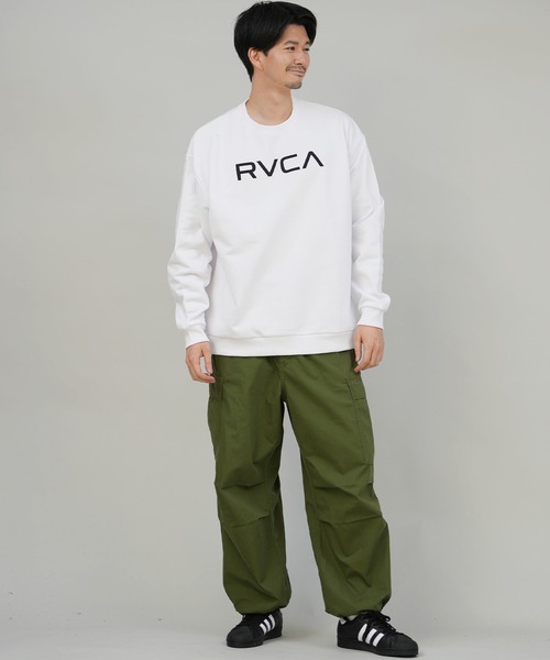 RVCA(ルーカ)の「RVCA/ルーカ BIG RVCA FADE CR スウェット BF042-002(スウェット・メンズ・スミクロ/ブラック×ホワイト/ホワイト×ブラック・M/S/L)」の9枚目の写真