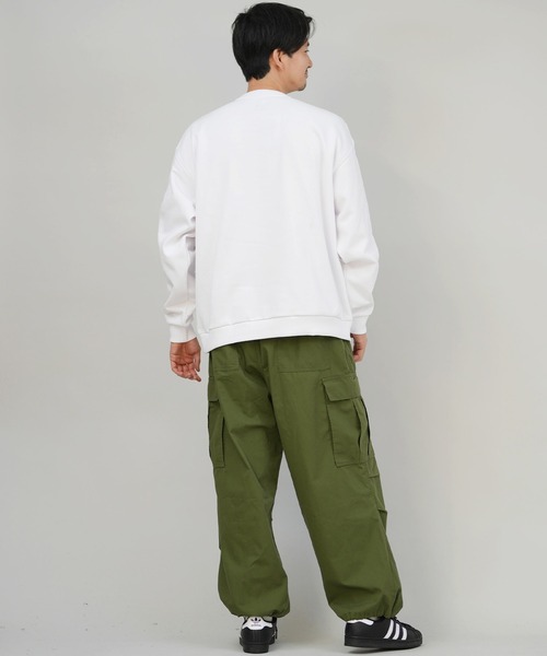 RVCA(ルーカ)の「RVCA/ルーカ BIG RVCA FADE CR スウェット BF042-002(スウェット・メンズ・スミクロ/ブラック×ホワイト/ホワイト×ブラック・M/S/L)」の8枚目の写真