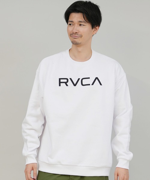 RVCA(ルーカ)の「RVCA/ルーカ BIG RVCA FADE CR スウェット BF042-002(スウェット・メンズ・スミクロ/ブラック×ホワイト/ホワイト×ブラック・M/S/L)」の6枚目の写真