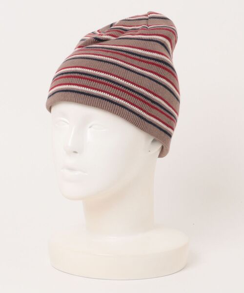 Manhattan Portage（マンハッタンポーテージ）の「Manhattan Portage/マンハッタンポーテージ ビーニー REVERSIBLE KNIT BEANIE MP348（ニットキャップ/ビーニー・メンズ・グレー/ブラック×パープル/ブラウン/ブラック×ホワイト・FREE）」の8枚目の写真