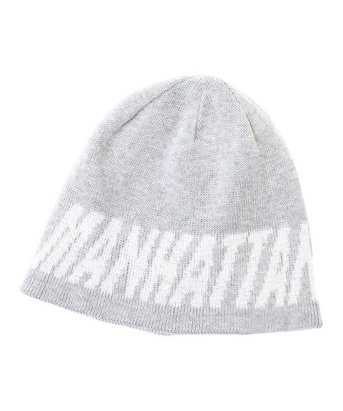 Manhattan Portage（マンハッタンポーテージ）の「Manhattan Portage/マンハッタンポーテージ ビーニー REVERSIBLE KNIT BEANIE MP348（ニットキャップ/ビーニー・メンズ・グレー/ブラック×パープル/ブラウン/ブラック×ホワイト・FREE）」の3枚目の写真