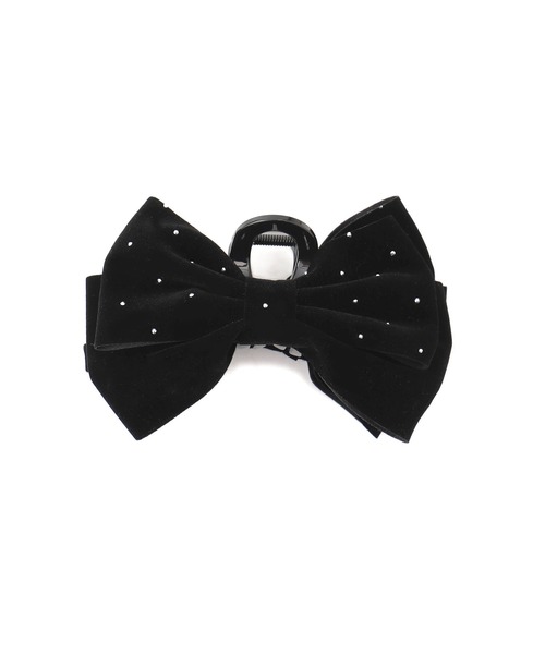 VIS(ビス)の「キラキラリボンバンス(バレッタ/ヘアクリップ・レディース・ブラック・FREE)」の2枚目の写真