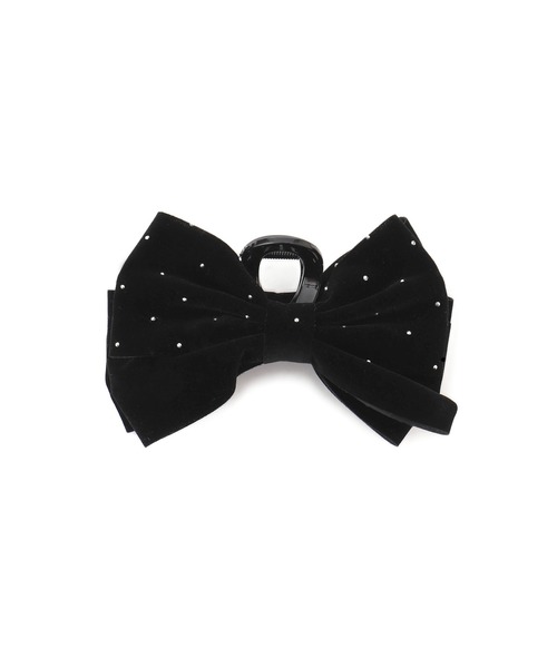 VIS(ビス)の「キラキラリボンバンス(バレッタ/ヘアクリップ・レディース・ブラック・FREE)」の3枚目の写真