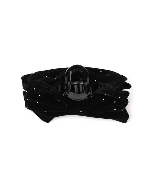 VIS(ビス)の「キラキラリボンバンス(バレッタ/ヘアクリップ・レディース・ブラック・FREE)」の4枚目の写真