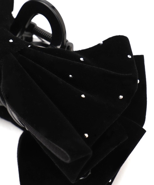 VIS(ビス)の「キラキラリボンバンス(バレッタ/ヘアクリップ・レディース・ブラック・FREE)」の6枚目の写真