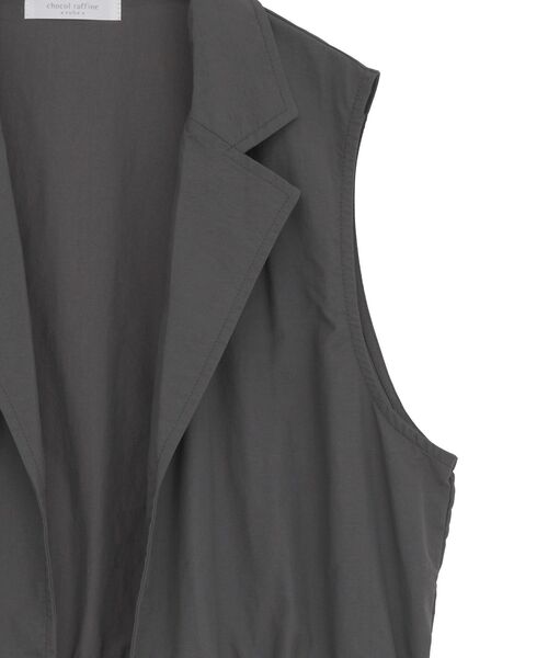 Green　Parks（グリーンパークス）の「ウエストドロストナイロンベスト（ベスト・レディース・カーキ/チャコールグレー・FREE）」の16枚目の写真