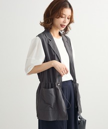 ウエストドロストナイロンベスト