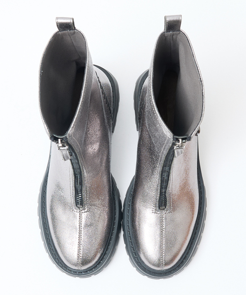 Au BANNISTER（オゥバニスター）の「軽量タンクソール フロントジップブーツ（ブーツ・レディース・ブラック/シルバー/キャメル・35/36/37/38/39）」の12枚目の写真