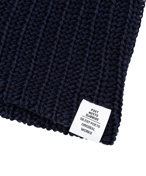 bonjour records（ボンジュールレコーズ）の「POET MEETS DUBWISE/ポエトミーツダブワイズ Beanie（ニットキャップ/ビーニー・レディース・ネイビー/ブラック・FREE）」の4枚目の写真
