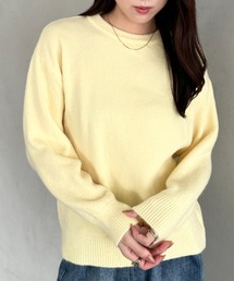 【6色展開】カラーニットセーター ニットプルオーバー