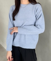 【6色展開】カラーニットセーター ニットプルオーバー