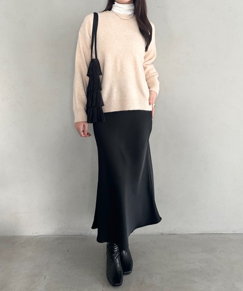 MYMOOD.（マイムード）の「【6色展開】カラーニットセーター ニットプルオーバー（ニット/セーター・レディース・イエロー/ピンク/アイボリー/ブラック/ライトブルー/グレー・FREE）」の18枚目の写真