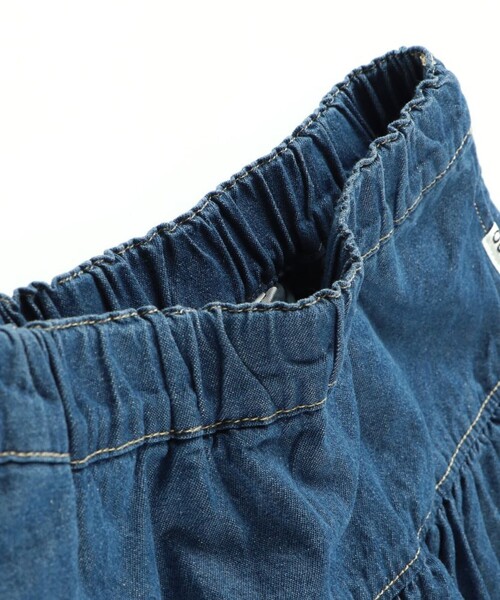 EDWIN（エドウィン）の「【Ou? by EDWIN】デニムバルーンスカート（デニムスカート・キッズ・ブルー・100/90/130/110/150/120/140）」の2枚目の写真