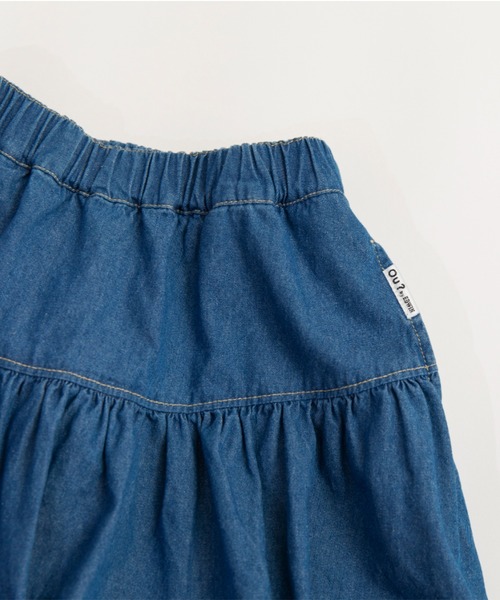 EDWIN（エドウィン）の「【Ou? by EDWIN】デニムバルーンスカート（デニムスカート・キッズ・ブルー・100/90/130/110/150/120/140）」の7枚目の写真