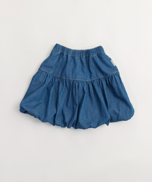EDWIN（エドウィン）の「【Ou? by EDWIN】デニムバルーンスカート（デニムスカート・キッズ・ブルー・100/90/130/110/150/120/140）」の6枚目の写真