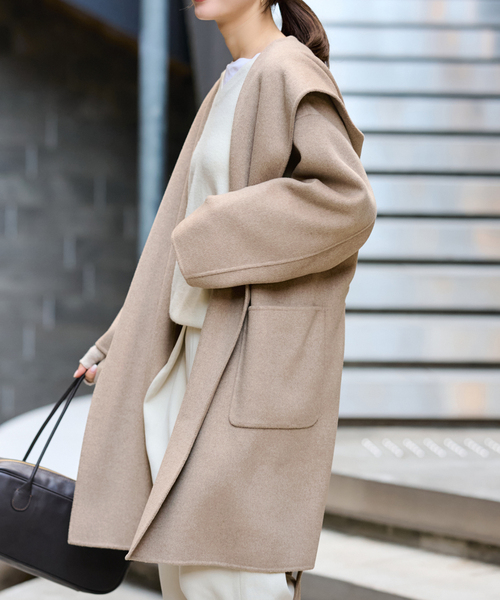 SUPER160’sフーディショートコート FRAMeWORK｜≪追加≫SUPER160'sフーディショートコート 2 | Rakuten