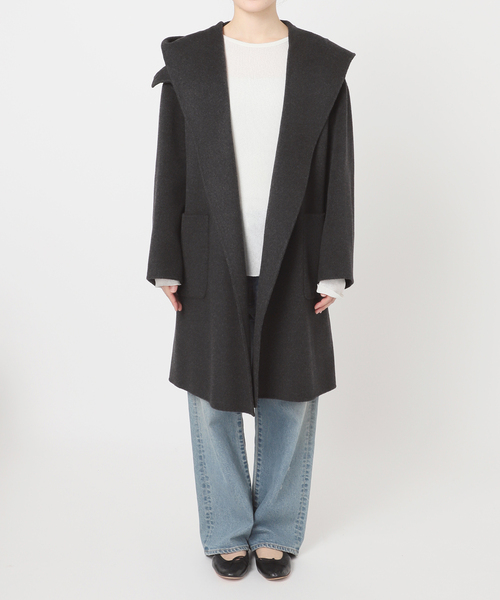 SUPER160'sフーディショートコート（その他アウター）｜FRAMeWORK