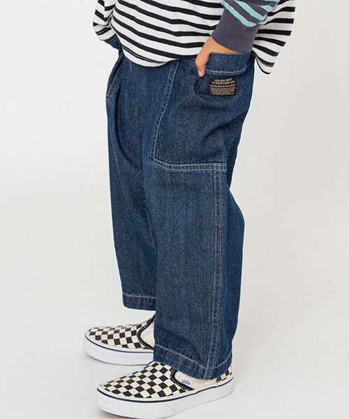 BREEZE（ブリーズ）の「【ジュニア対応】サイドポケットベイカーパンツ（その他パンツ・キッズ・キナリ/ネイビー/その他10・110/100/90/80/140/120/130）」の2枚目の写真