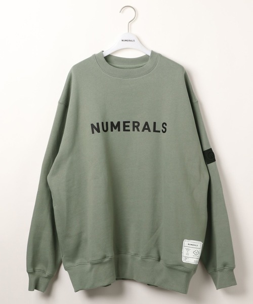 NUMERALS（ヌメラルズ）の「[NUMERALS]ヘビー裏毛スウェット（スウェット・メンズ・カーキ/オフホワイト/ブラック・MEDIUM/LARGE）」の3枚目の写真