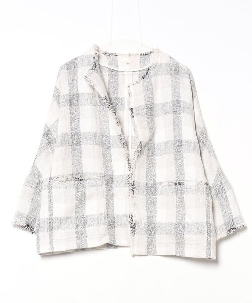 ブランド古着】IENA｜イエナのノーカラージャケット（ホワイト/白色系