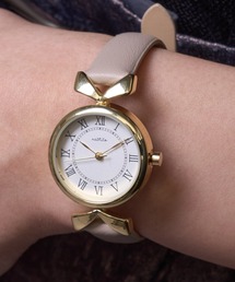 セール】ラウンドフェイス革ベルトウォッチ 【AGETE57時計】（アナログ