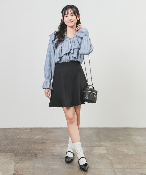 Honeys(ハニーズ)の「オフショル2way(Tシャツ/カットソー・レディース・イエロー/アイボリー/サックスブルー/ブラック・L/LL/M/S)」の17枚目の写真