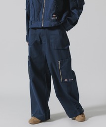 Dickies ディッキーズ　ワイドパンツ　26 ネイビー セール】Dickies/ディッキーズ別注2タックワイドパンツ