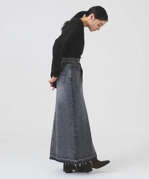 Ray BEAMS(レイビームス)の「レース編み レイヤード プルオーバー(ニット/セーター・レディース・シルバー/ブラック・ONE SIZE)」の8枚目の写真