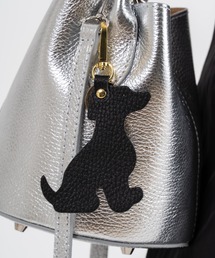 Rivel（リヴェル）の「【andrea cardone/アンドレアカルドネ】バッグチャーム  キーホルダー レザー ドッグ 犬 アニマル（キーケース/キーアクセサリー）」