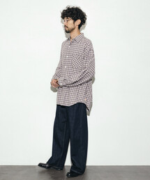 HINSON（ヒンソン）の「HINSON/ヒンソン レギュラーカラー ロングスリーブ フランネルシャツ（シャツ/ブラウス）」