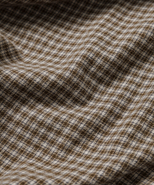 HINSON（ヒンソン）の「HINSON/ヒンソン レギュラーカラー ロングスリーブ フランネルシャツ（シャツ/ブラウス・メンズ・グレー/オフホワイト/ブラウン/グリーン/サックスブルー/ダークブラウン・SMALL/LARGE/MEDIUM）」の8枚目の写真
