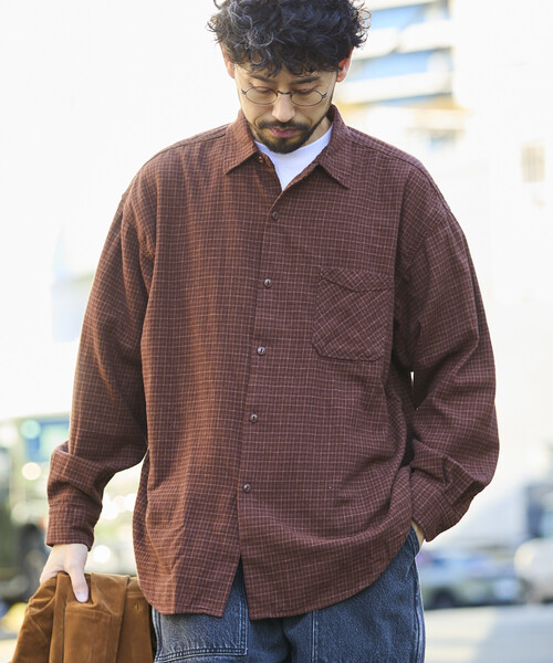 セール】HINSON/ヒンソン レギュラーカラー ロングスリーブ フランネル