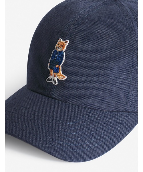 Maison Kitsune（メゾンキツネ）の「DRESSED FOX CAP（キャップ・レディース・ネイビー・U）」の4枚目の写真