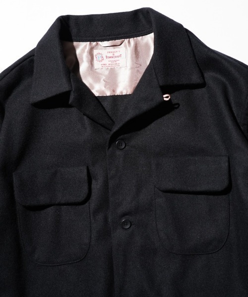 TOWNCRAFT(タウンクラフト)の「TOWN CRAFT タウンクラフト / 50S W-F LOOPCOLLAR SHIRT(シャツ/ブラウス・メンズ・ブラック系1・MEDIUM/LARGE)」の3枚目の写真