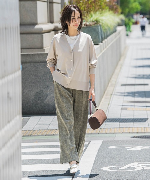 LAUTREAMONT(ロートレアモン)の「トリッカースラブツイードパンツ≪手洗い可能・防シワ・UV≫(その他パンツ・レディース・ブラック系その他/ブラック/ベージュ系その他・7号/9号/11号)」の10枚目の写真