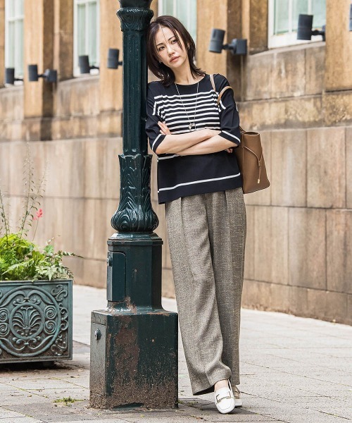 セール】トリッカースラブツイードパンツ≪手洗い可能・防シワ・UV