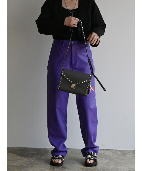 【cheek/チーク】studs shoulder/ショルダーバッグ/クラッチバッグ/ユニセックス【WEB限定】