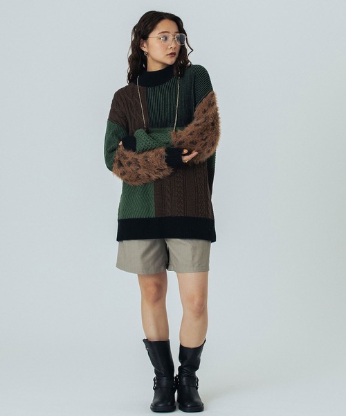 ROSE BUD(ローズバッド)の「DOUBLE TUCK SHORT(その他パンツ・レディース・グレー/ブラウン・M/S)」の7枚目の写真