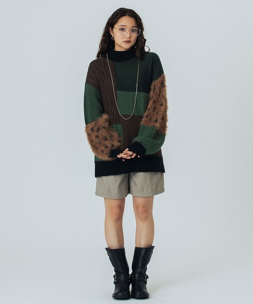 ROSE BUD(ローズバッド)の「DOUBLE TUCK SHORT(その他パンツ・レディース・グレー/ブラウン・M/S)」の8枚目の写真
