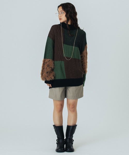 ROSE BUD(ローズバッド)の「DOUBLE TUCK SHORT(その他パンツ・レディース・グレー/ブラウン・M/S)」の9枚目の写真