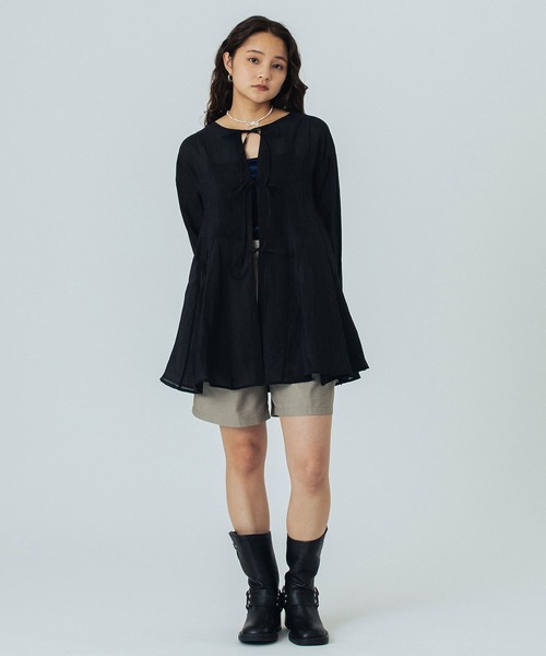 ROSE BUD(ローズバッド)の「DOUBLE TUCK SHORT(その他パンツ・レディース・グレー/ブラウン・M/S)」の12枚目の写真