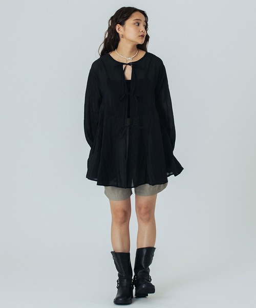 ROSE BUD(ローズバッド)の「DOUBLE TUCK SHORT(その他パンツ・レディース・グレー/ブラウン・M/S)」の13枚目の写真