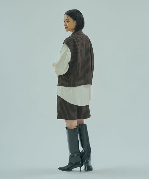 ROSE BUD(ローズバッド)の「DOUBLE TUCK SHORT(その他パンツ・レディース・グレー/ブラウン・M/S)」の16枚目の写真