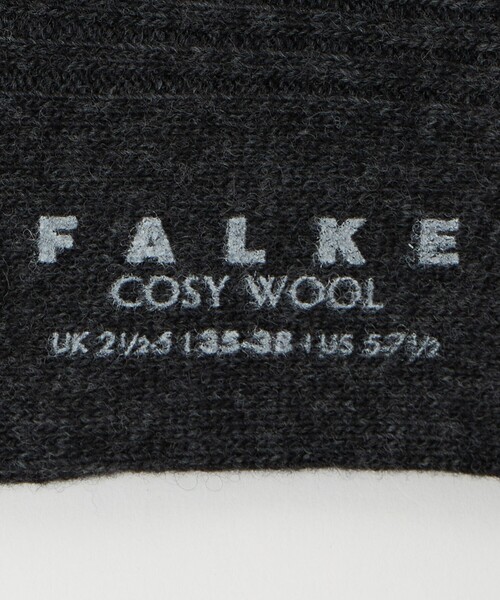 FALKE（ファルケ）の「＜FALKE＞COSY リブソックス（ソックス/靴下・レディース・ダークグレー/オフホワイト/ダークブラウン・35/38）」の5枚目の写真