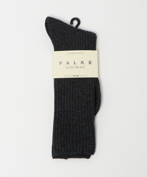 FALKE（ファルケ）の「＜FALKE＞COSY リブソックス（ソックス/靴下・レディース・ダークグレー/オフホワイト/ダークブラウン・35/38）」の6枚目の写真