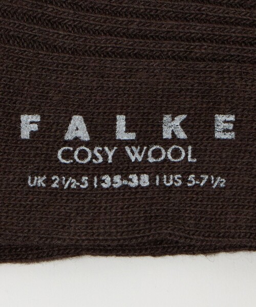 FALKE（ファルケ）の「＜FALKE＞COSY リブソックス（ソックス/靴下・レディース・ダークグレー/オフホワイト/ダークブラウン・35/38）」の11枚目の写真