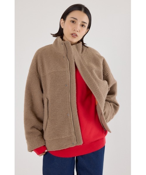 RODEO CROWNS WIDE BOWL（ロデオクラウンズワイドボウル）の「スライバービックブルゾン（ブルゾン・レディース・グレー/ブラック/ベージュ・FREE）」の17枚目の写真