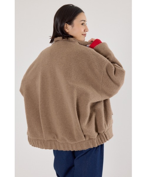 RODEO CROWNS WIDE BOWL（ロデオクラウンズワイドボウル）の「スライバービックブルゾン（ブルゾン・レディース・グレー/ブラック/ベージュ・FREE）」の19枚目の写真