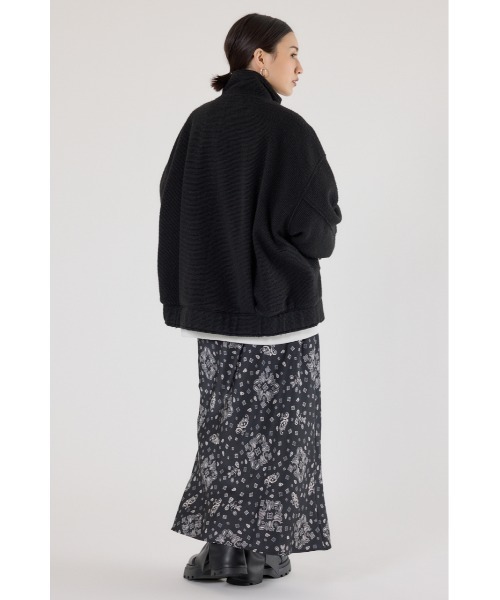 RODEO CROWNS WIDE BOWL（ロデオクラウンズワイドボウル）の「スライバービックブルゾン（ブルゾン・レディース・グレー/ブラック/ベージュ・FREE）」の8枚目の写真