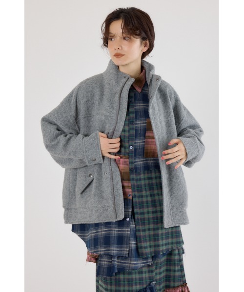 RODEO CROWNS WIDE BOWL（ロデオクラウンズワイドボウル）の「スライバービックブルゾン（ブルゾン・レディース・グレー/ブラック/ベージュ・FREE）」の11枚目の写真